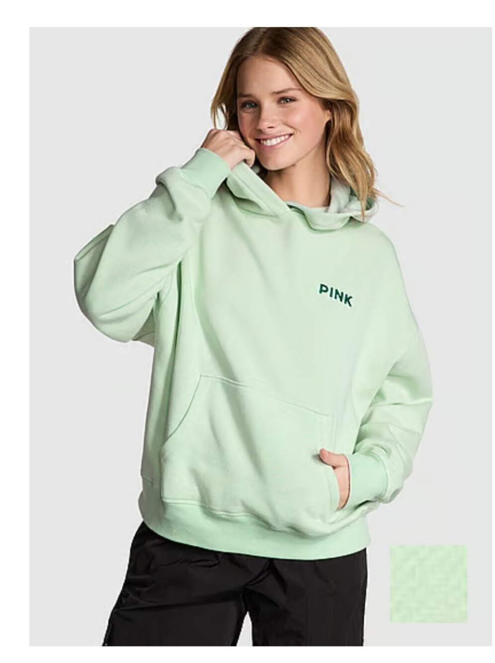 Victoria's Secret Ski Aspen Post Card Pullover Hoodie Large 🆕